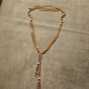 Gold costume jewelry necklace